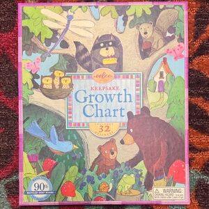 Keepsake Growth Chart for Kids - woodland animals